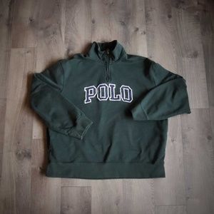Vtg Polo Ralph Lauren Spell Out Sweatshirt Prep XL